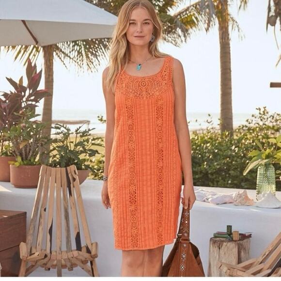 Sundance Dresses & Skirts - SUNDANCE Amira Black Lace Crochet Cotton Sleeveless Dress Size Small